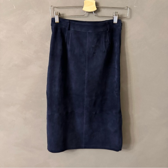 J.LINDEBERG stretch suede pencil skirt - Picture 1 of 5